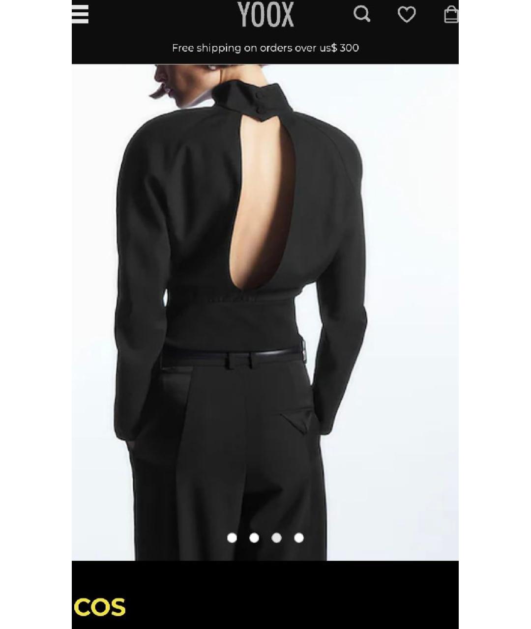 COS Черный шерстяной джемпер / свитер, фото 4