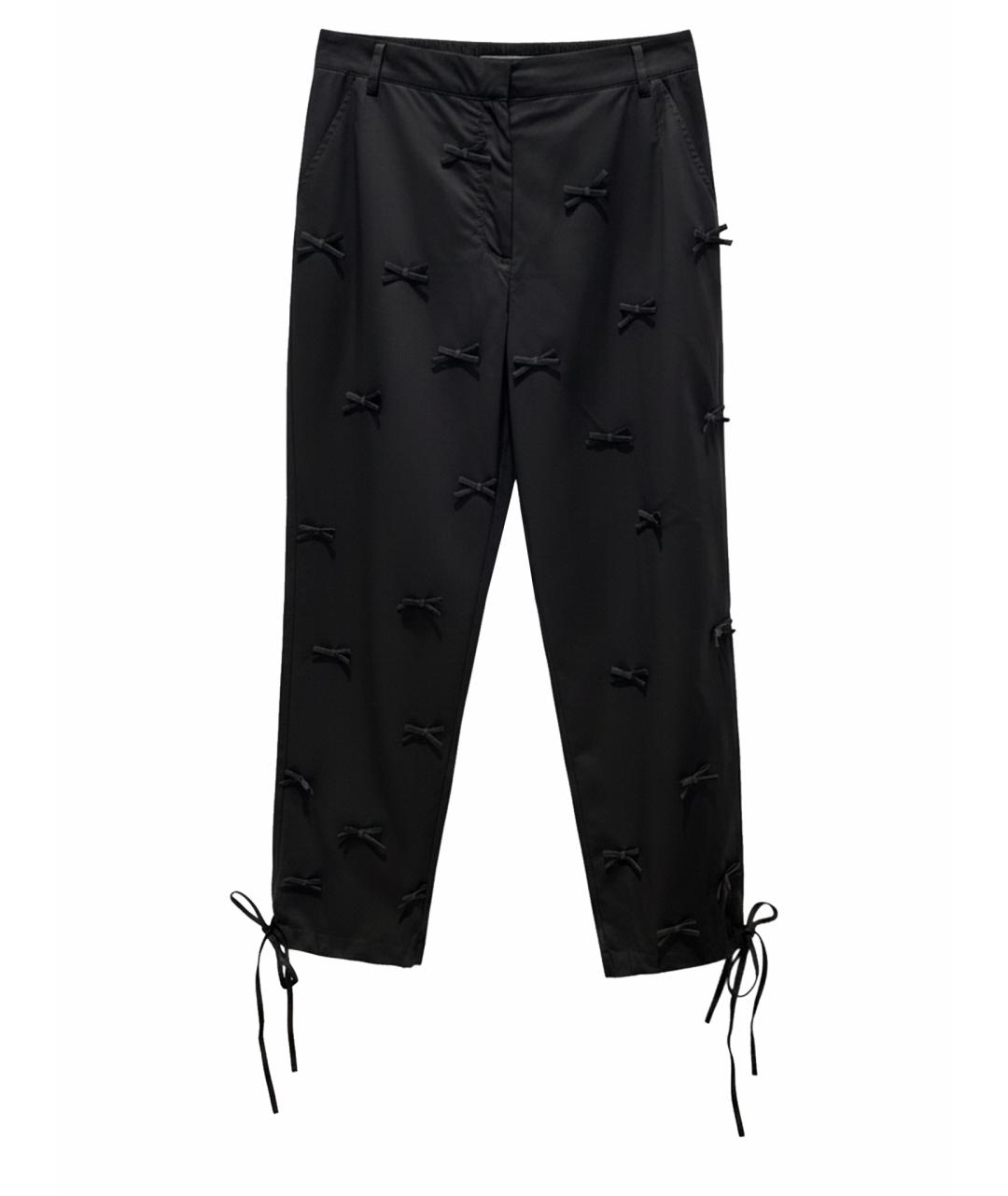 MSGM Черные прямые брюки, фото 1