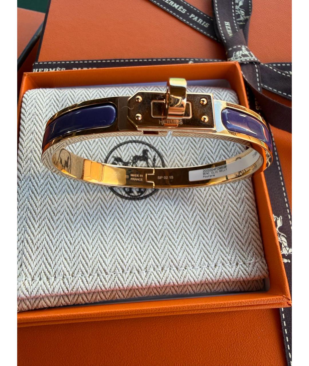 HERMES Фиолетовый браслет, фото 3