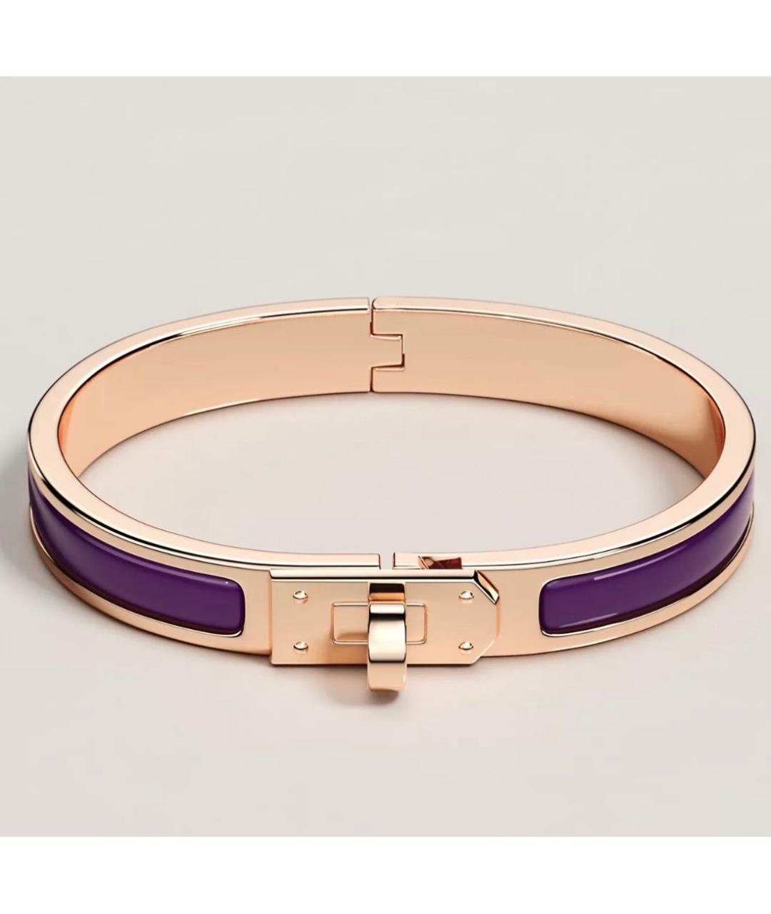 HERMES Фиолетовый браслет, фото 5