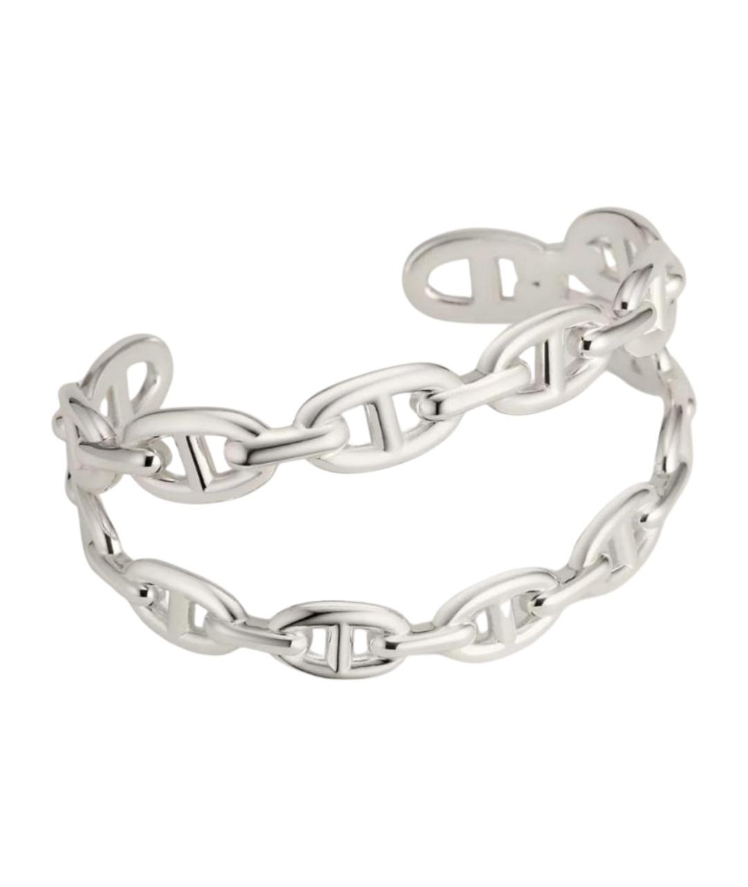 HERMES Серебрянный серебряный браслет, фото 1