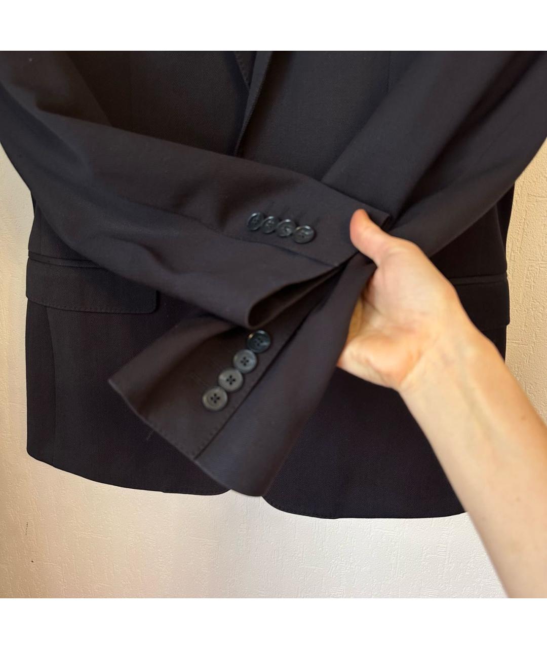 DOLCE&GABBANA Черный шерстяной пиджак, фото 4
