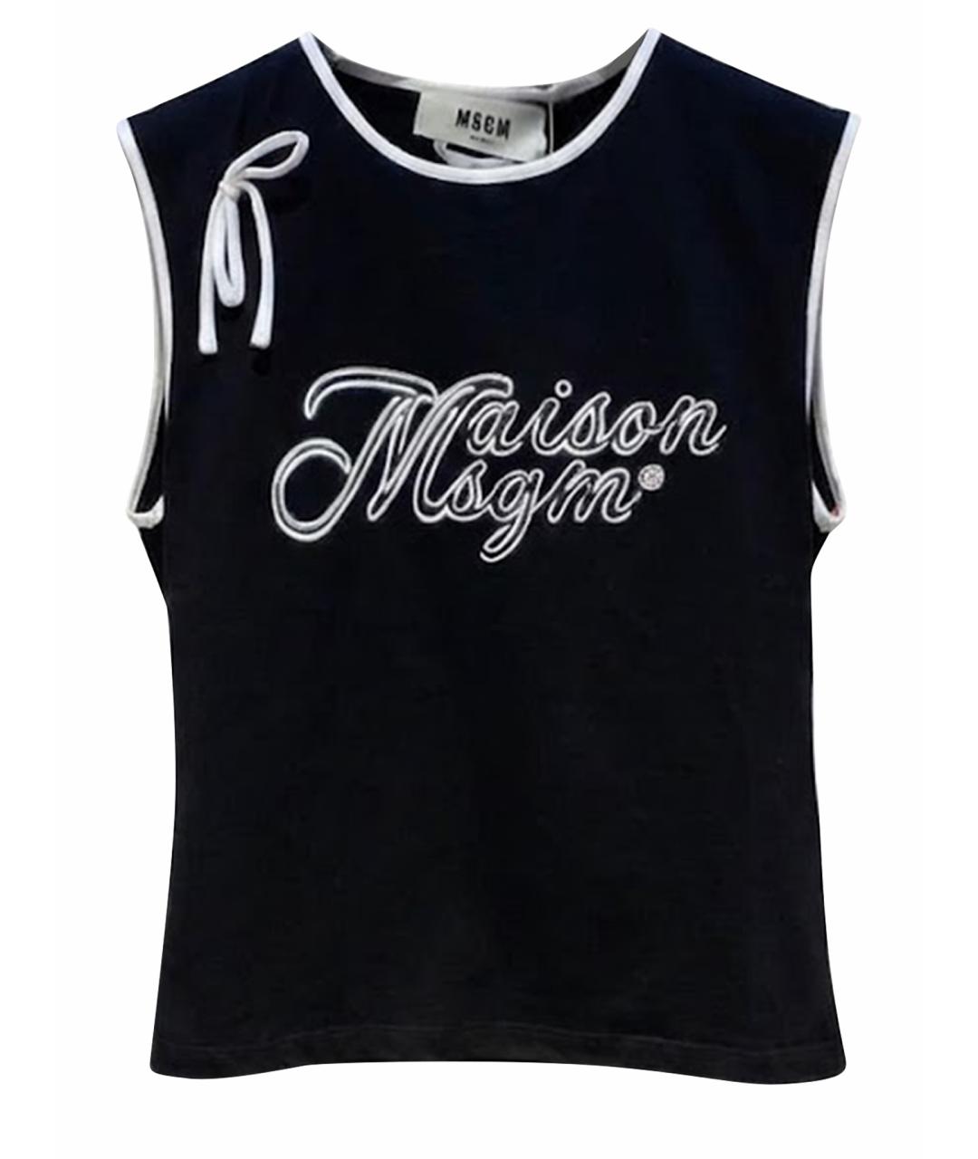 MSGM Черная майка, фото 1