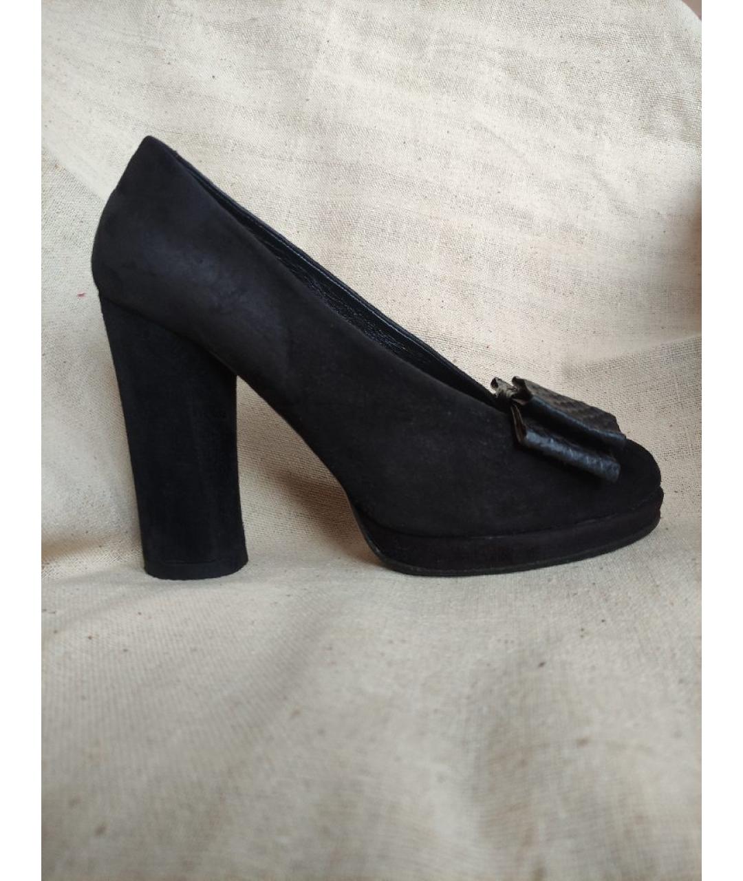 CHLOE Черные замшевые туфли, фото 5