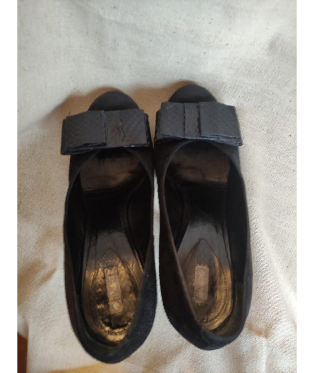 CHLOE Черные замшевые туфли, фото 3