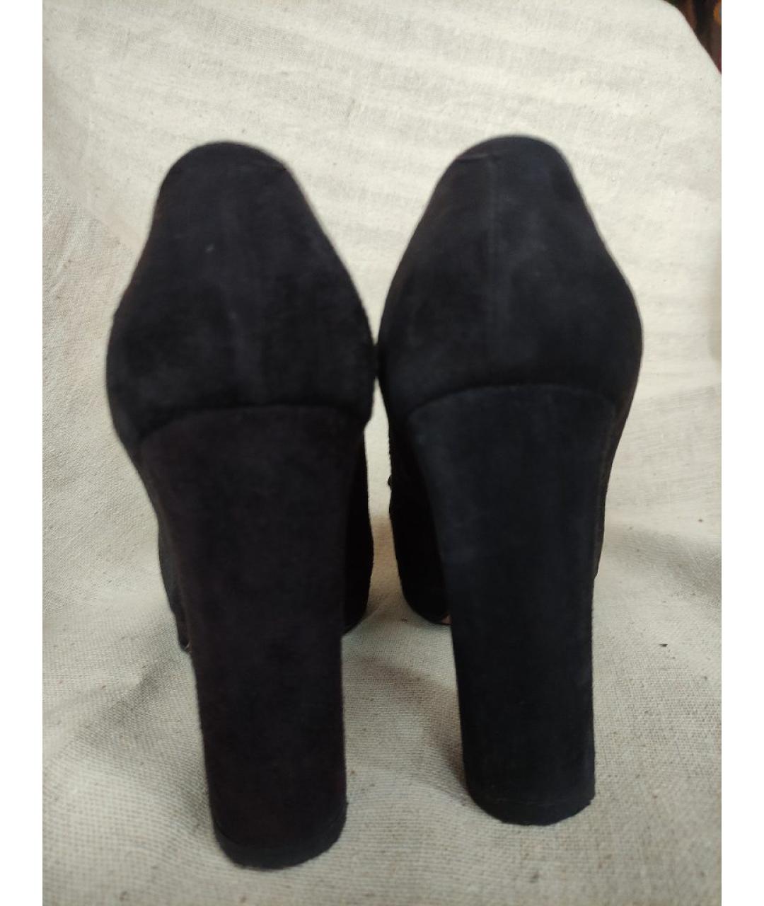 CHLOE Черные замшевые туфли, фото 4