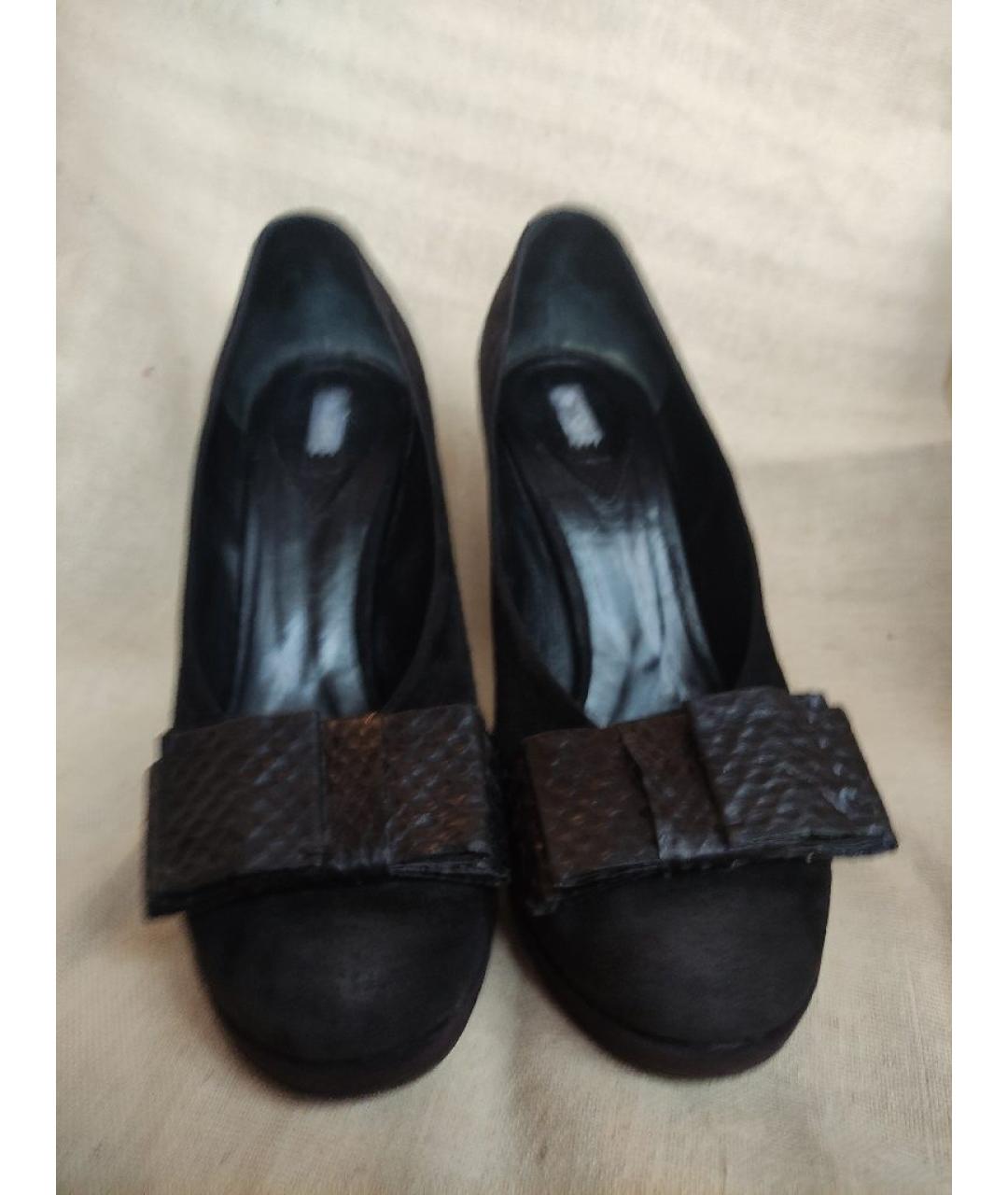 CHLOE Черные замшевые туфли, фото 2