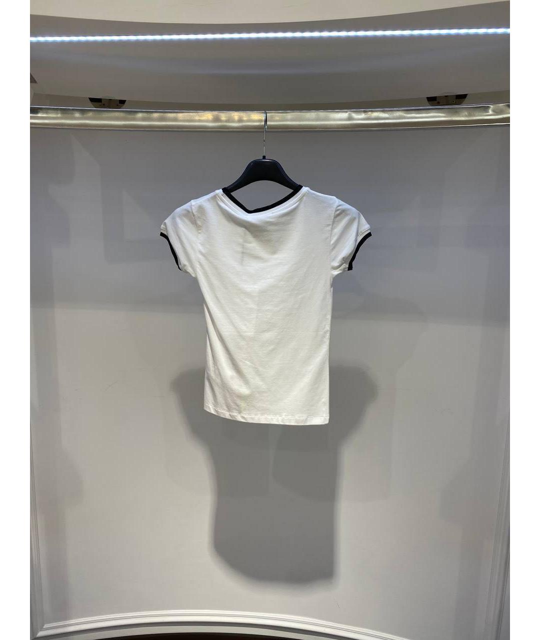 MSGM Белая хлопковая футболка, фото 2