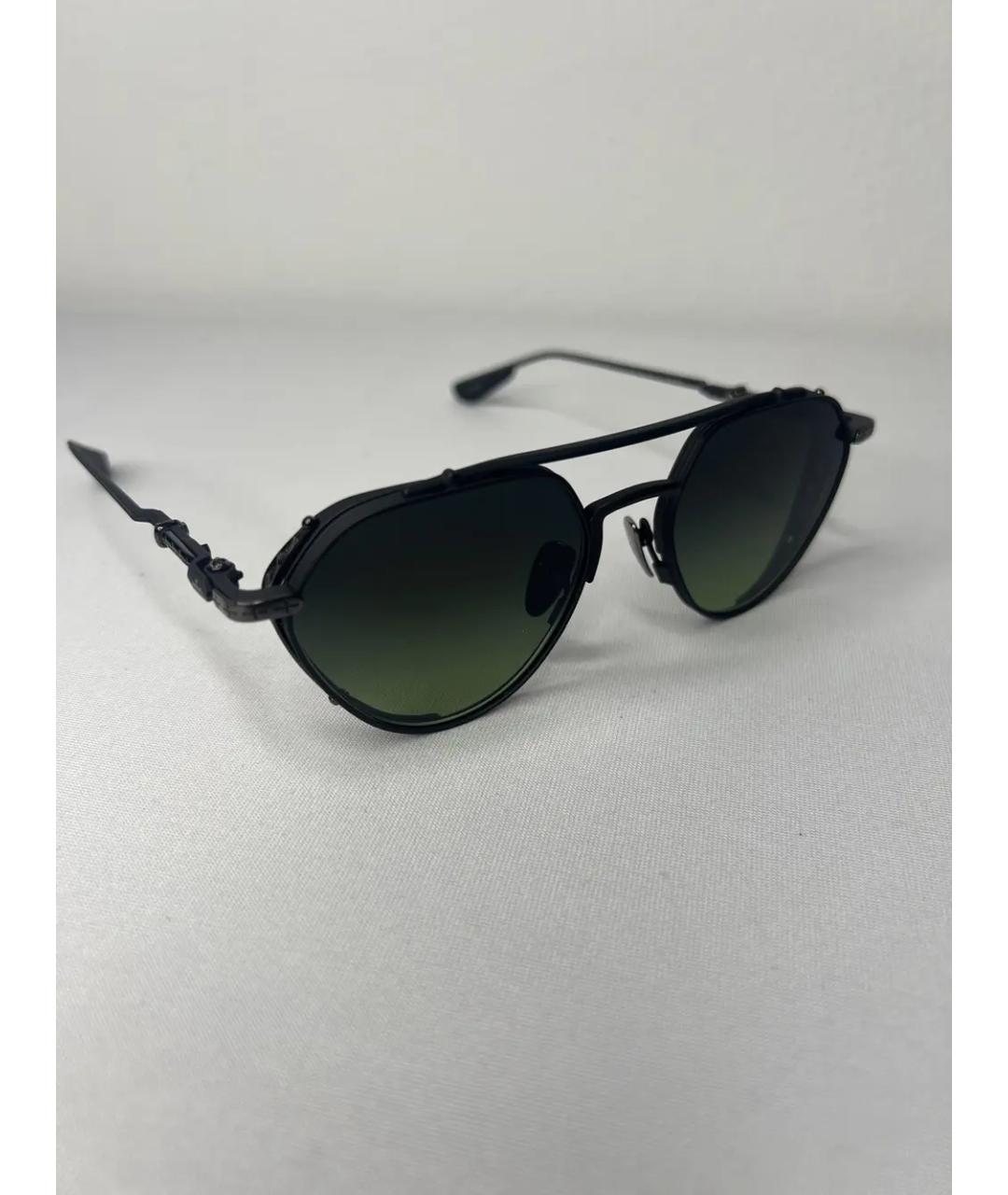 CHROME HEARTS Черные металлические солнцезащитные очки, фото 2