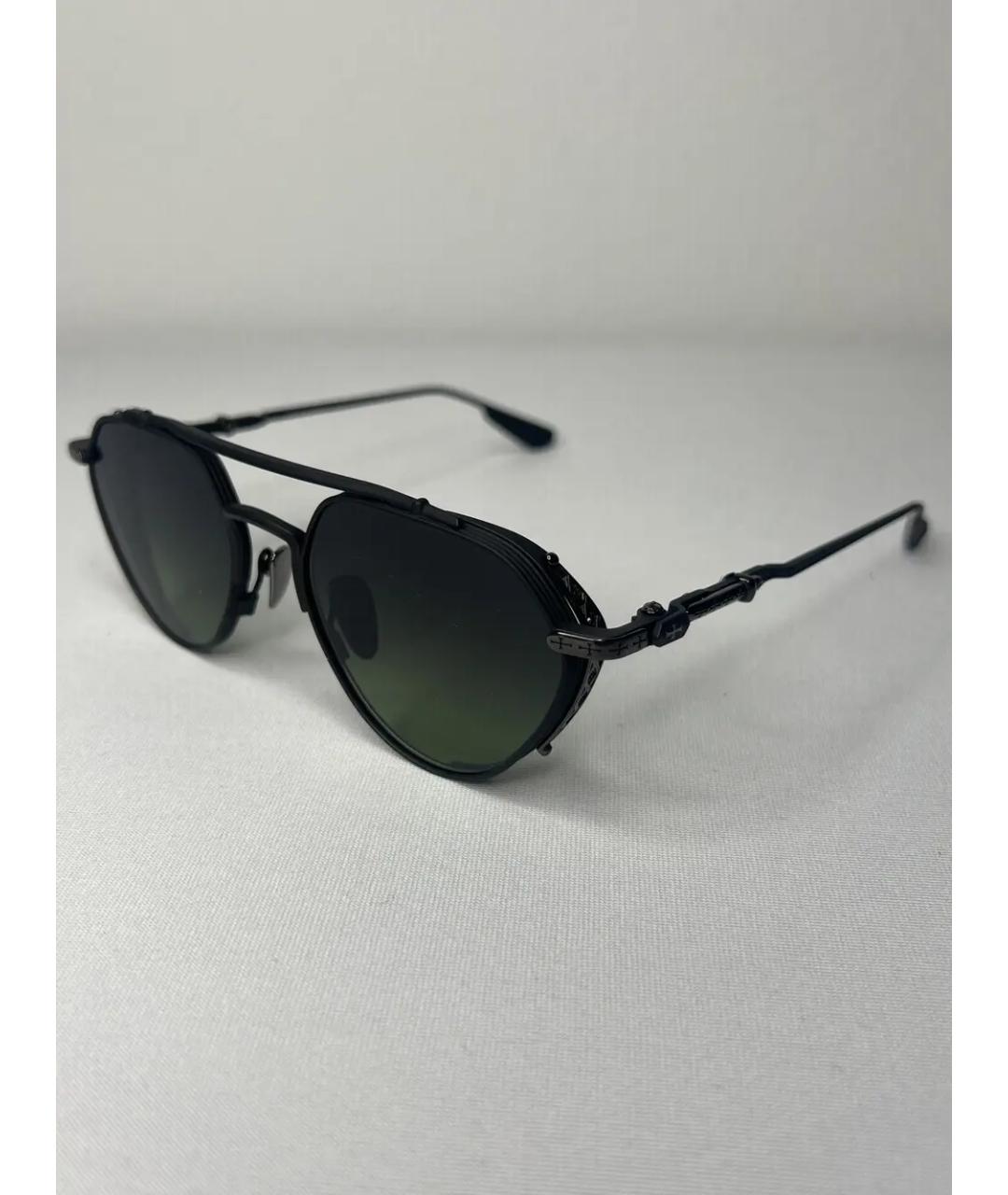 CHROME HEARTS Черные металлические солнцезащитные очки, фото 4