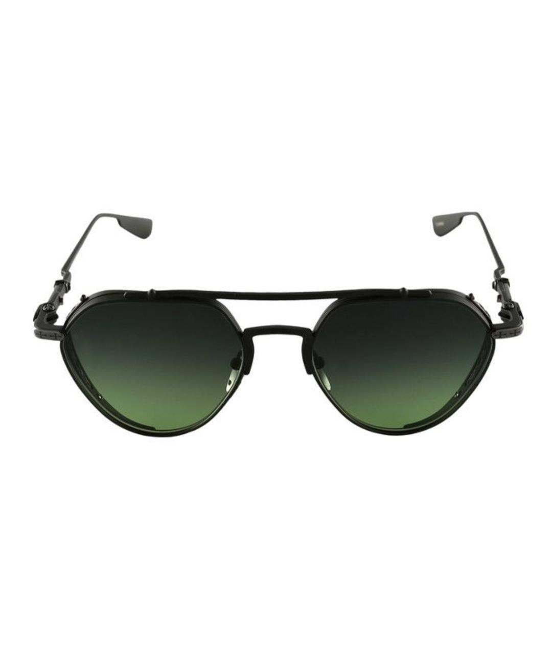 CHROME HEARTS Черные металлические солнцезащитные очки, фото 2