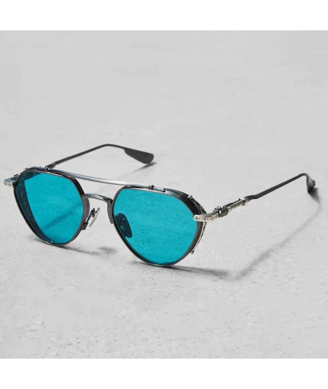 CHROME HEARTS Серебряные металлические солнцезащитные очки, фото 6