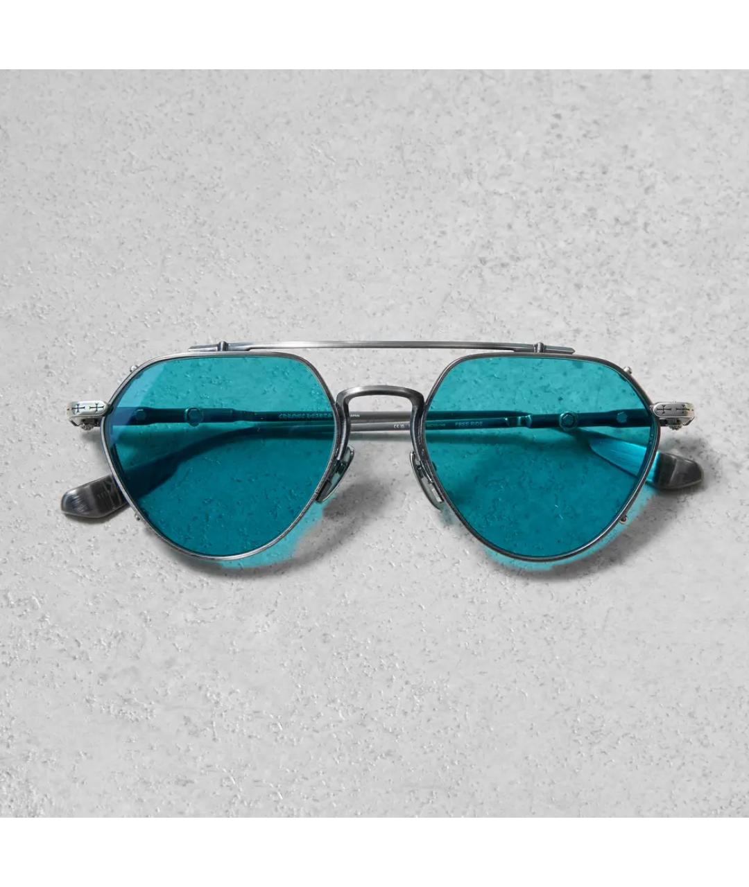 CHROME HEARTS Серебряные металлические солнцезащитные очки, фото 2