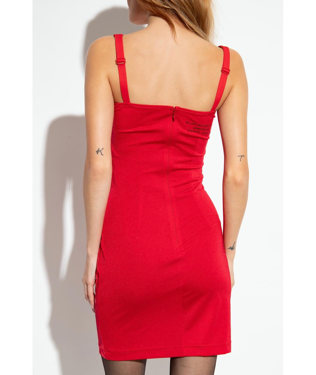 DOLCE&GABBANA Красное коктейльное платье, фото 3