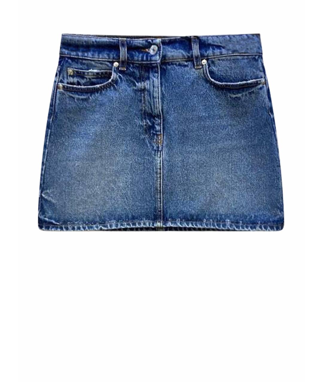 MSGM Синяя юбка мини, фото 1