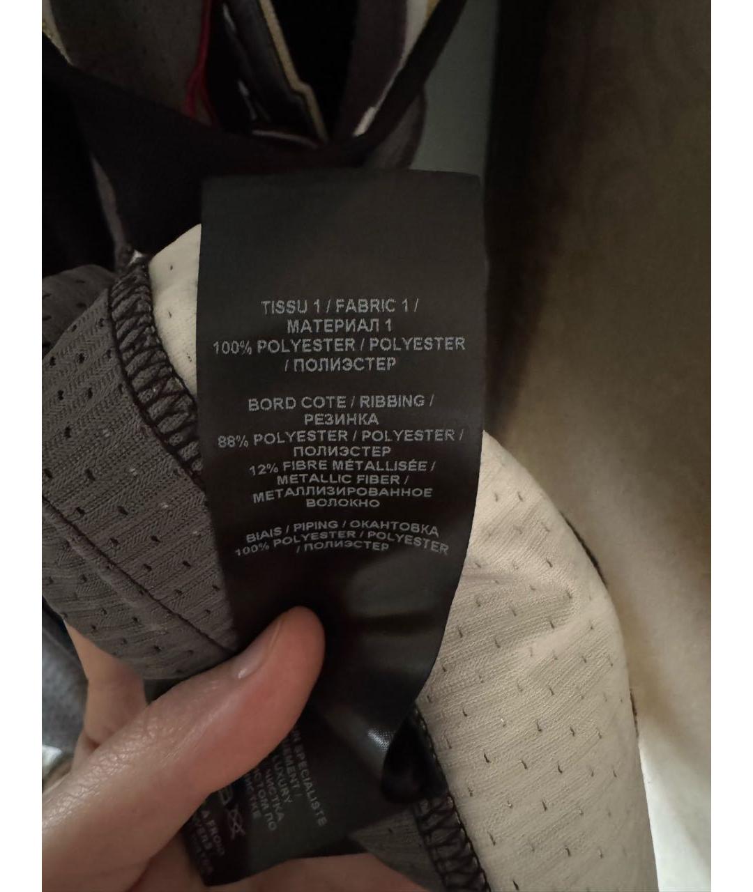 BALMAIN Черная синтетическая майка, фото 6