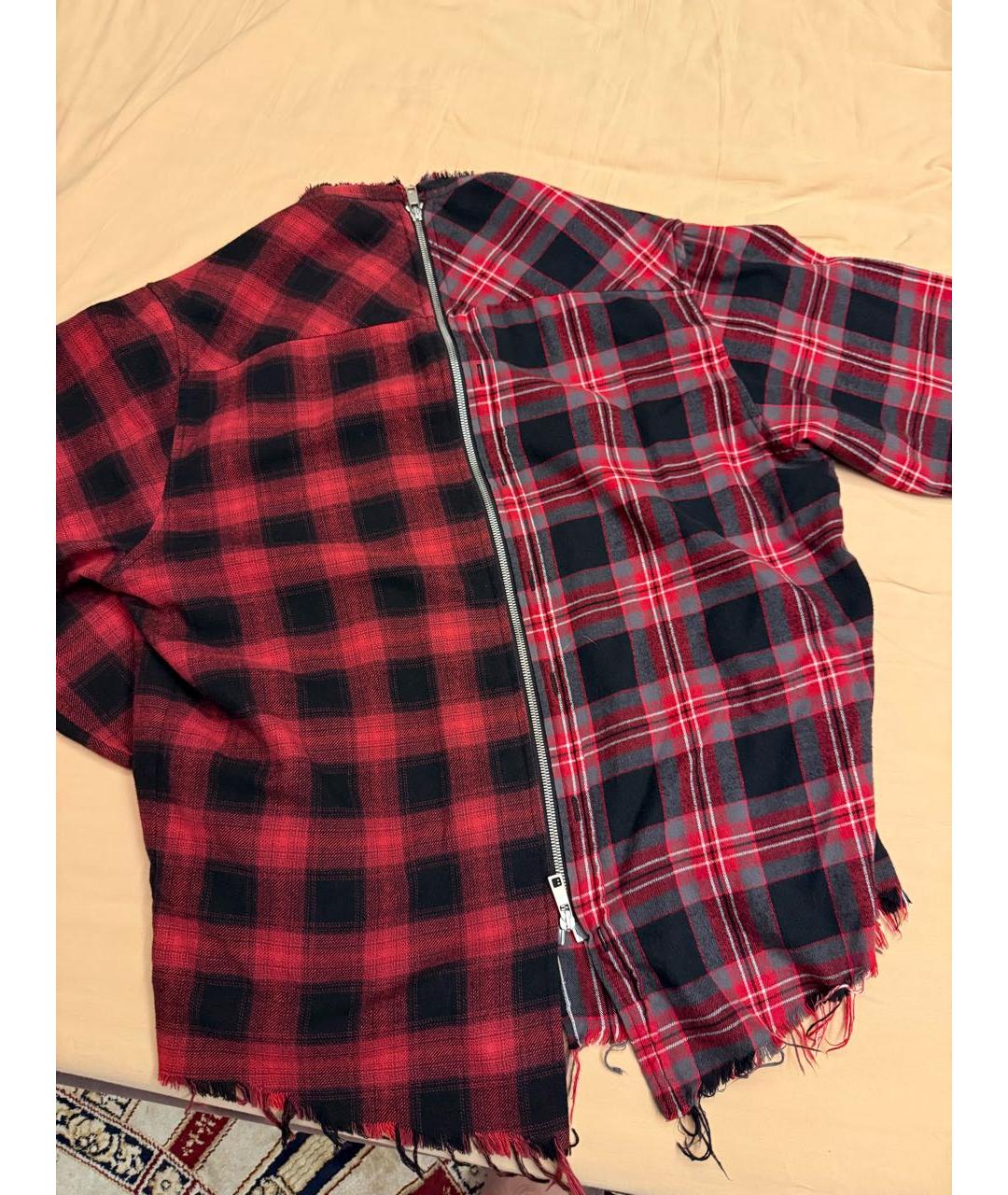 GIORGIO BRATO Бордовая хлопковая кэжуал рубашка, фото 3