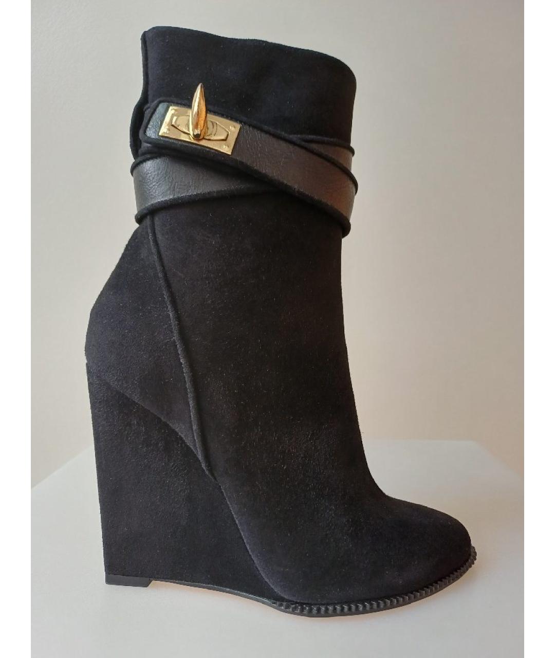 GIVENCHY Черные замшевые ботильоны, фото 10