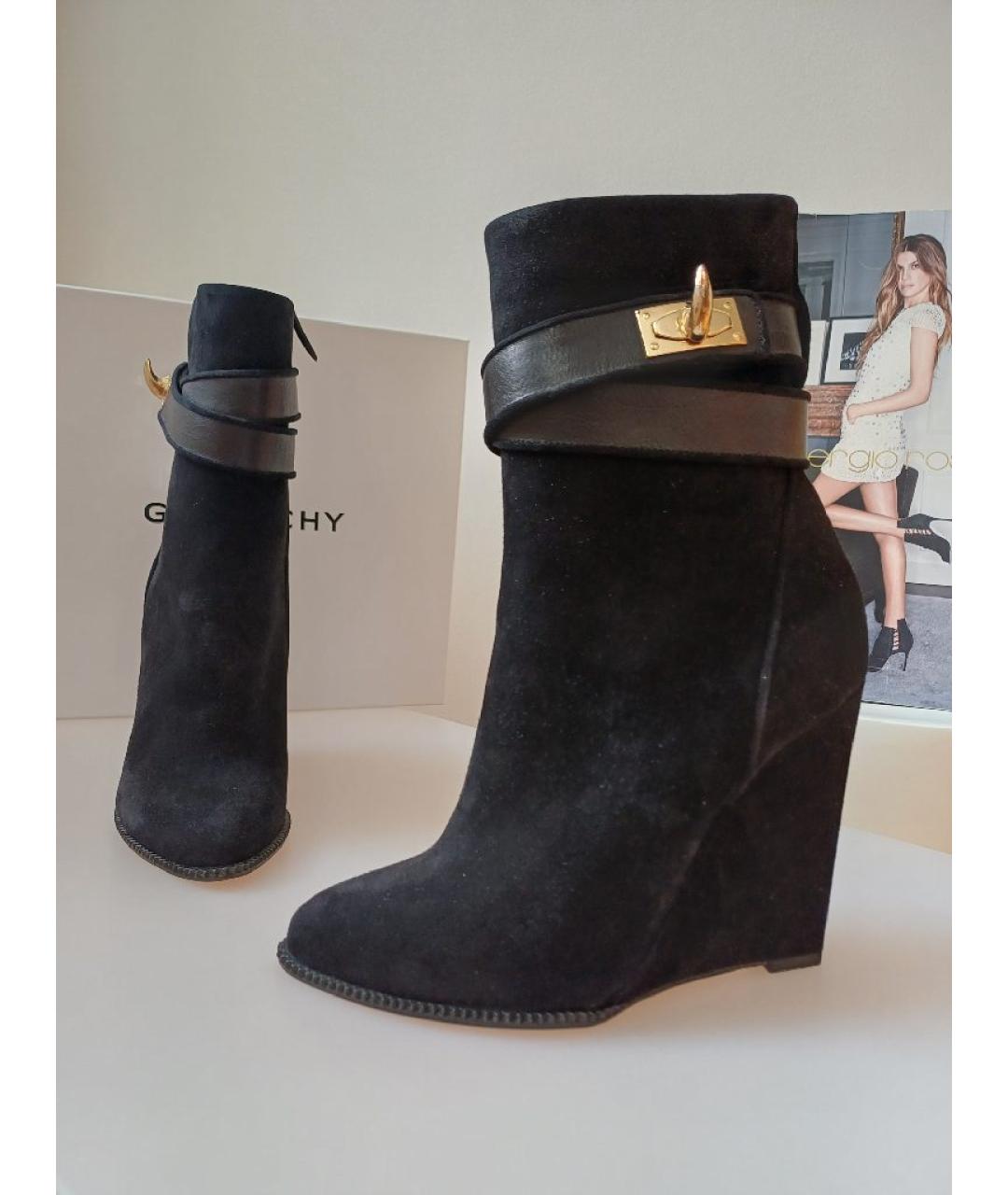 GIVENCHY Черные замшевые ботильоны, фото 6
