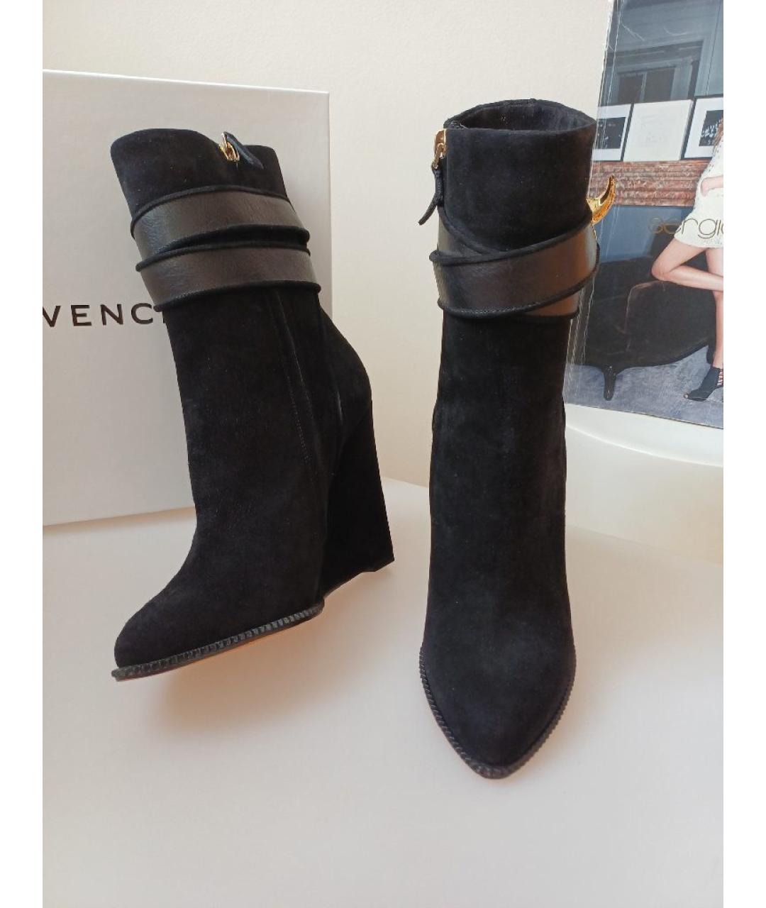 GIVENCHY Черные замшевые ботильоны, фото 5