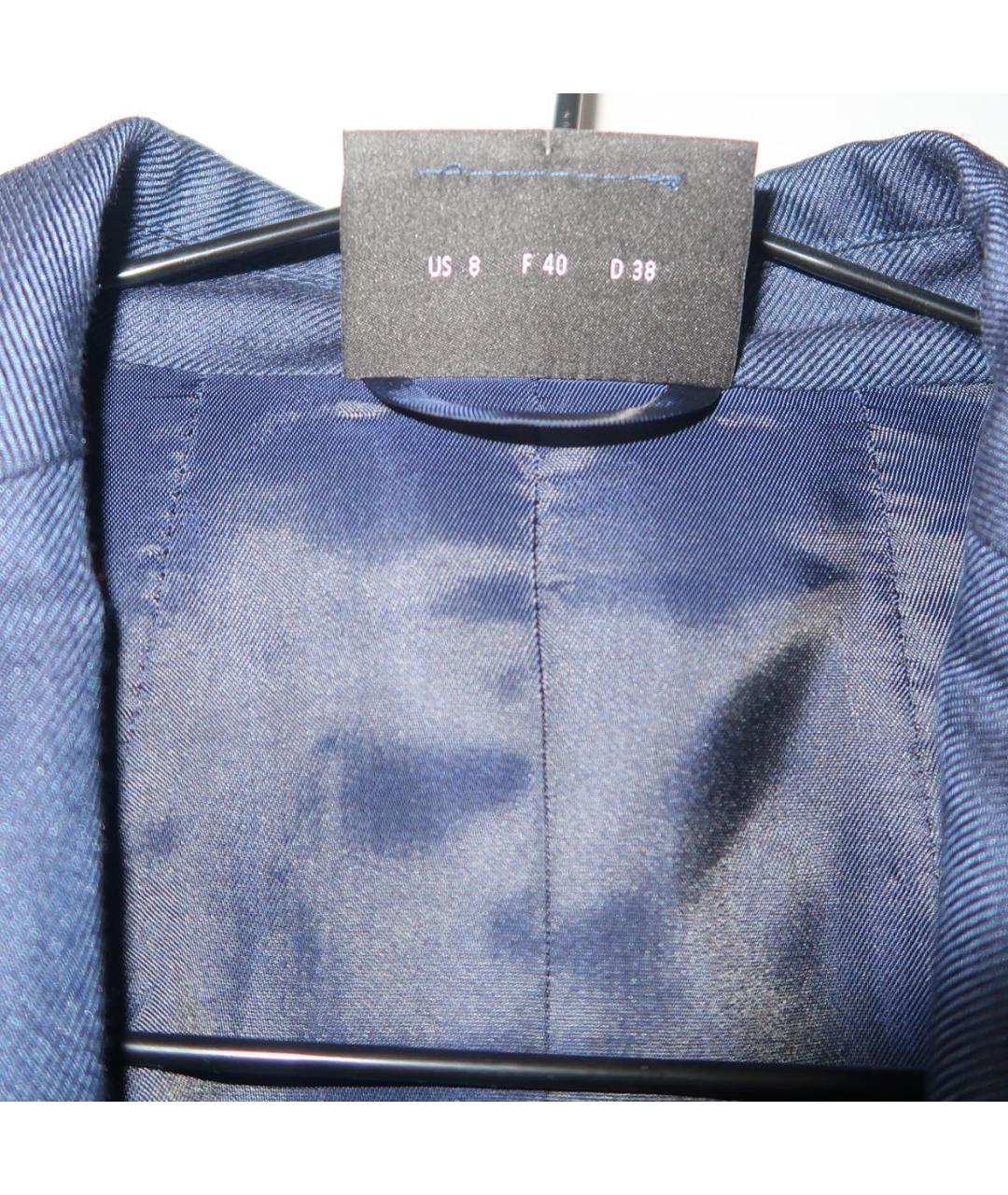 AKRIS Темно-синий кашемировый жакет/пиджак, фото 5