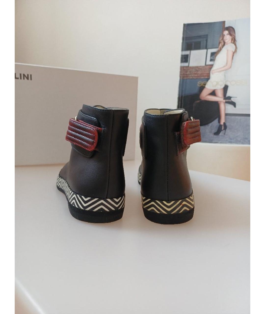 POLLINI Черные кожаные ботинки, фото 7