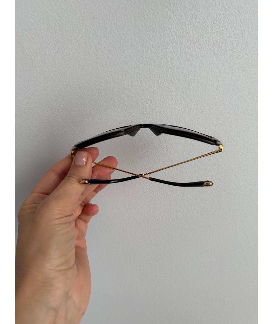 LOUIS VUITTON Коричневые пластиковые солнцезащитные очки, фото 8