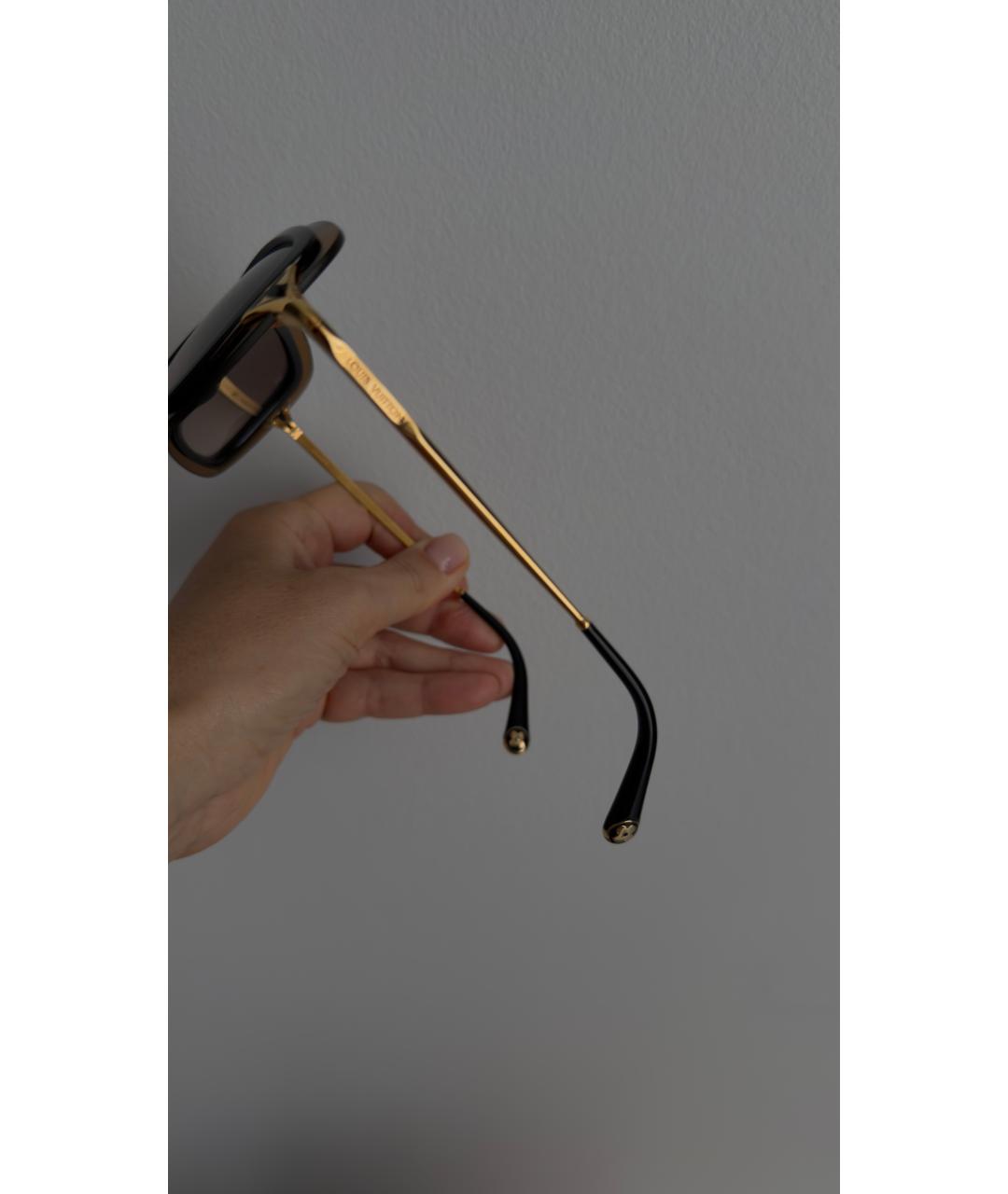 LOUIS VUITTON Коричневые пластиковые солнцезащитные очки, фото 2