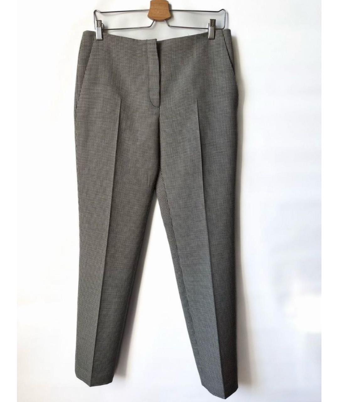 CHRISTIAN DIOR Серые шерстяные прямые брюки, фото 6