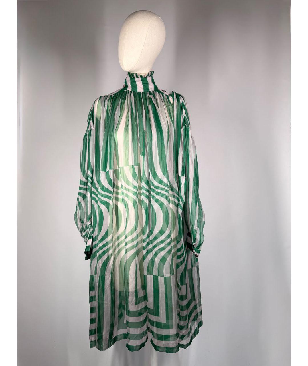 DRIES VAN NOTEN Мульти шелковое коктейльное платье, фото 9