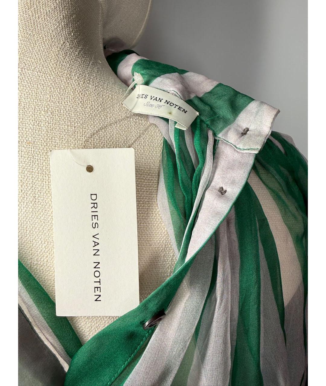 DRIES VAN NOTEN Мульти шелковое коктейльное платье, фото 8