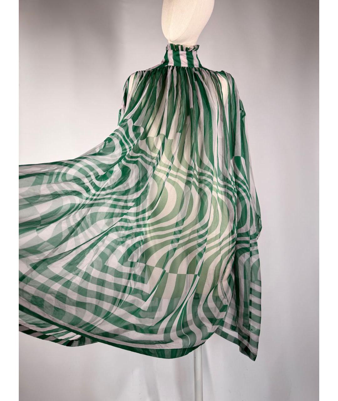 DRIES VAN NOTEN Мульти шелковое коктейльное платье, фото 7