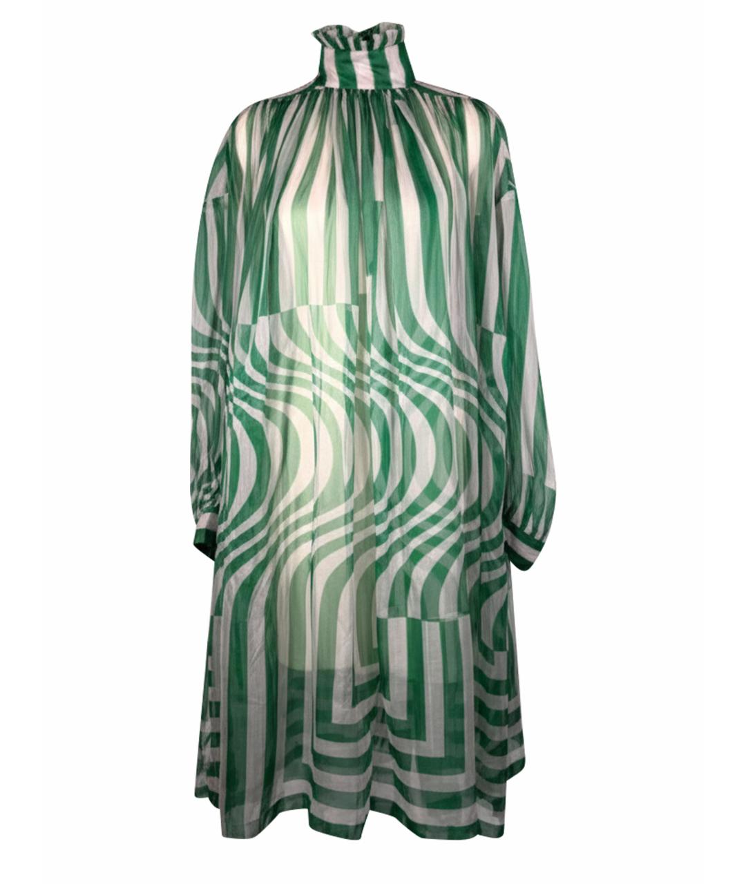 DRIES VAN NOTEN Мульти шелковое коктейльное платье, фото 1