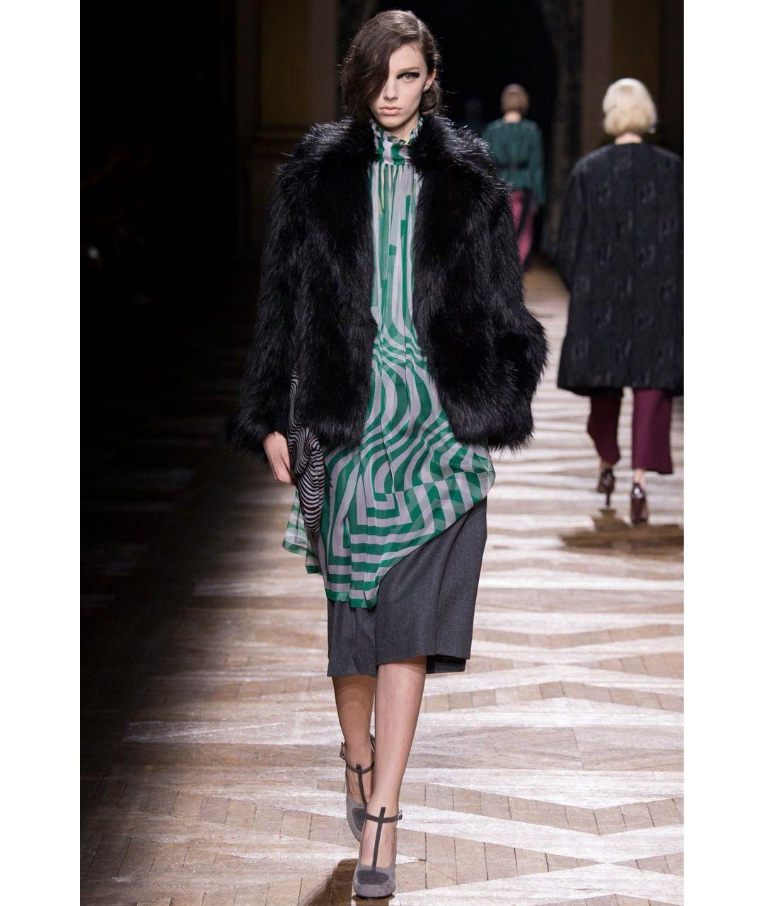 DRIES VAN NOTEN Мульти шелковое коктейльное платье, фото 2