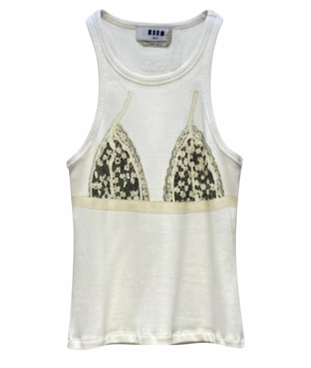 MSGM Белая майка, фото 1