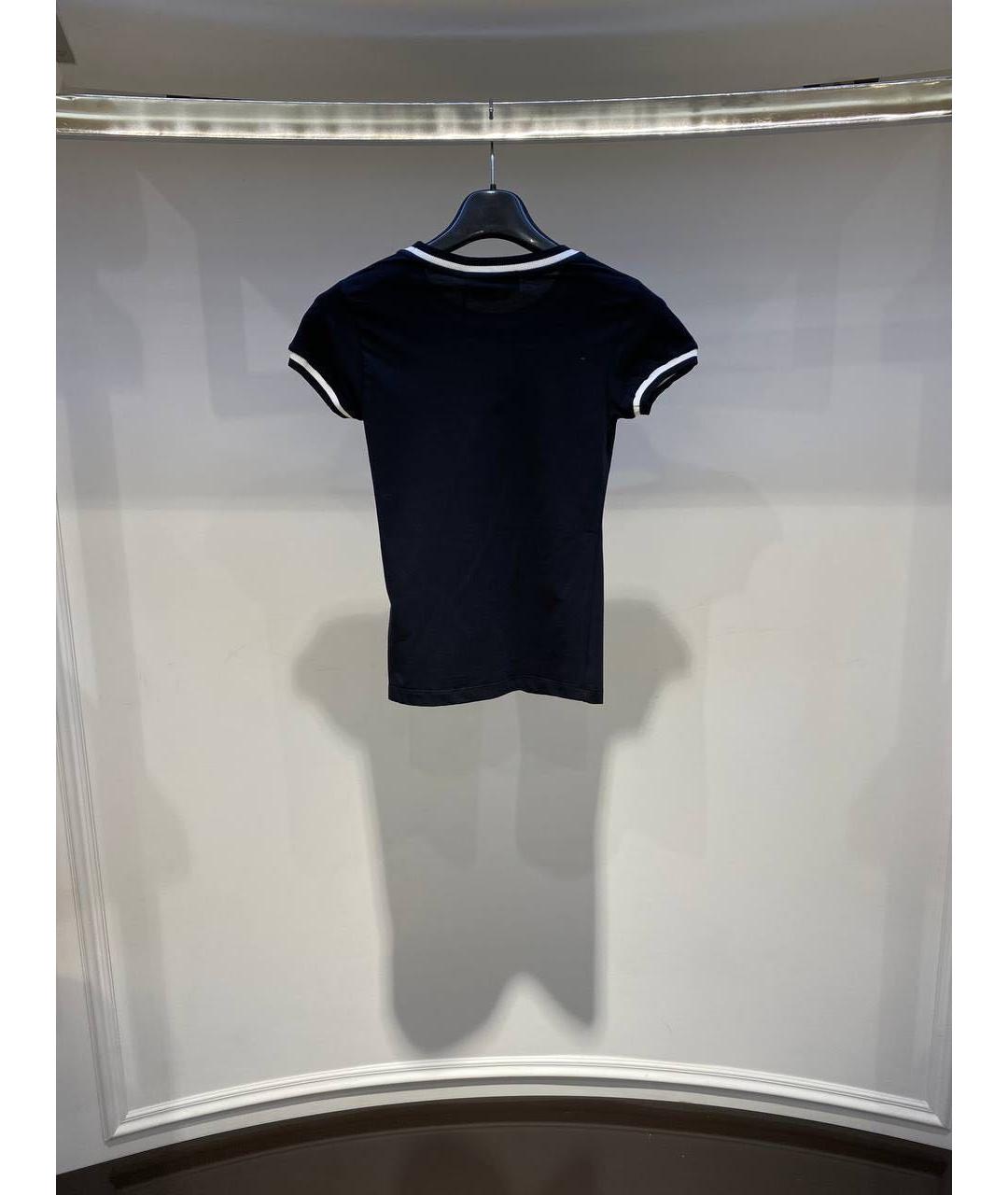 MSGM Черная хлопковая футболка, фото 2