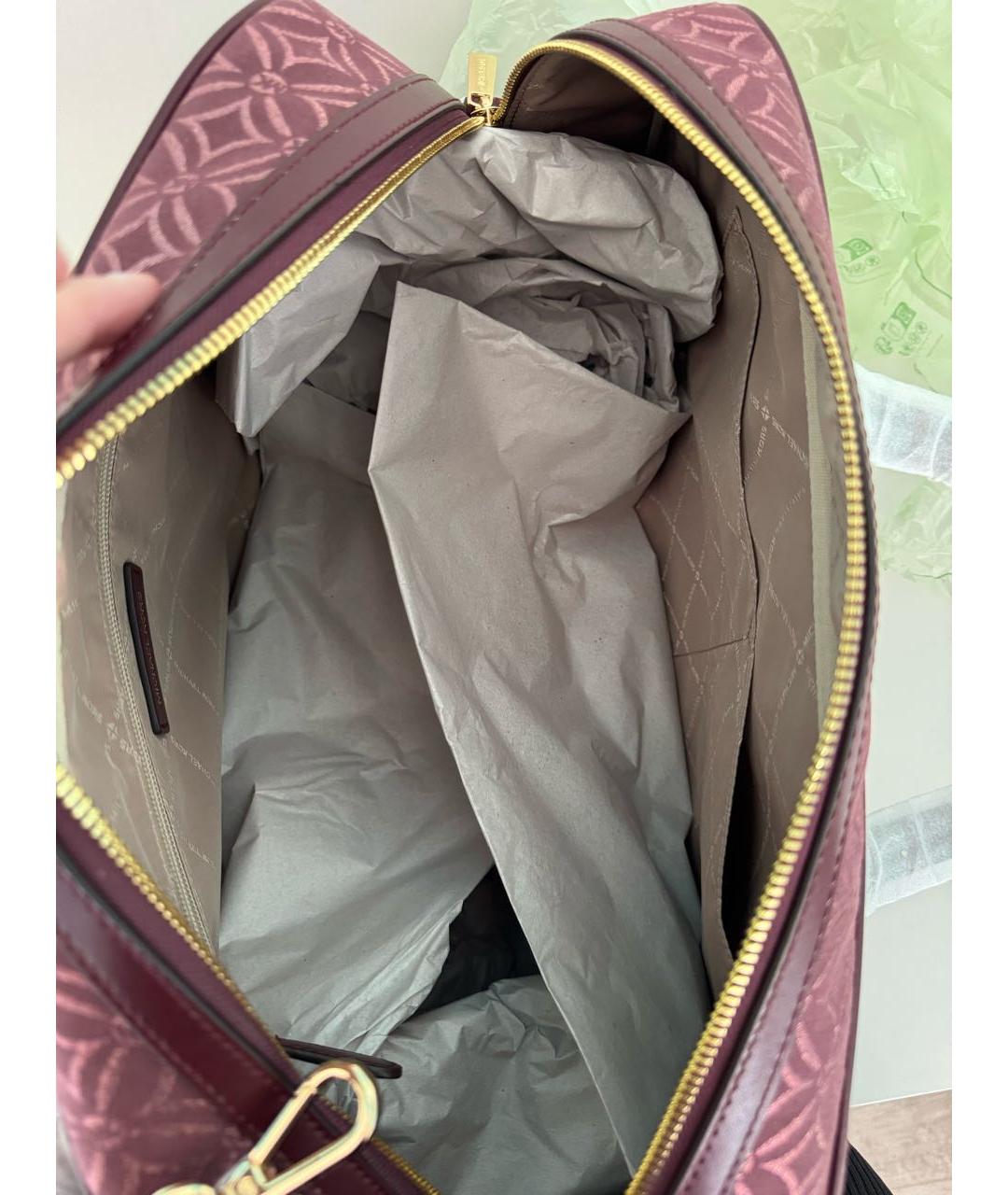 MICHAEL KORS Бордовая жаккардовая дорожная/спортивная сумка, фото 4