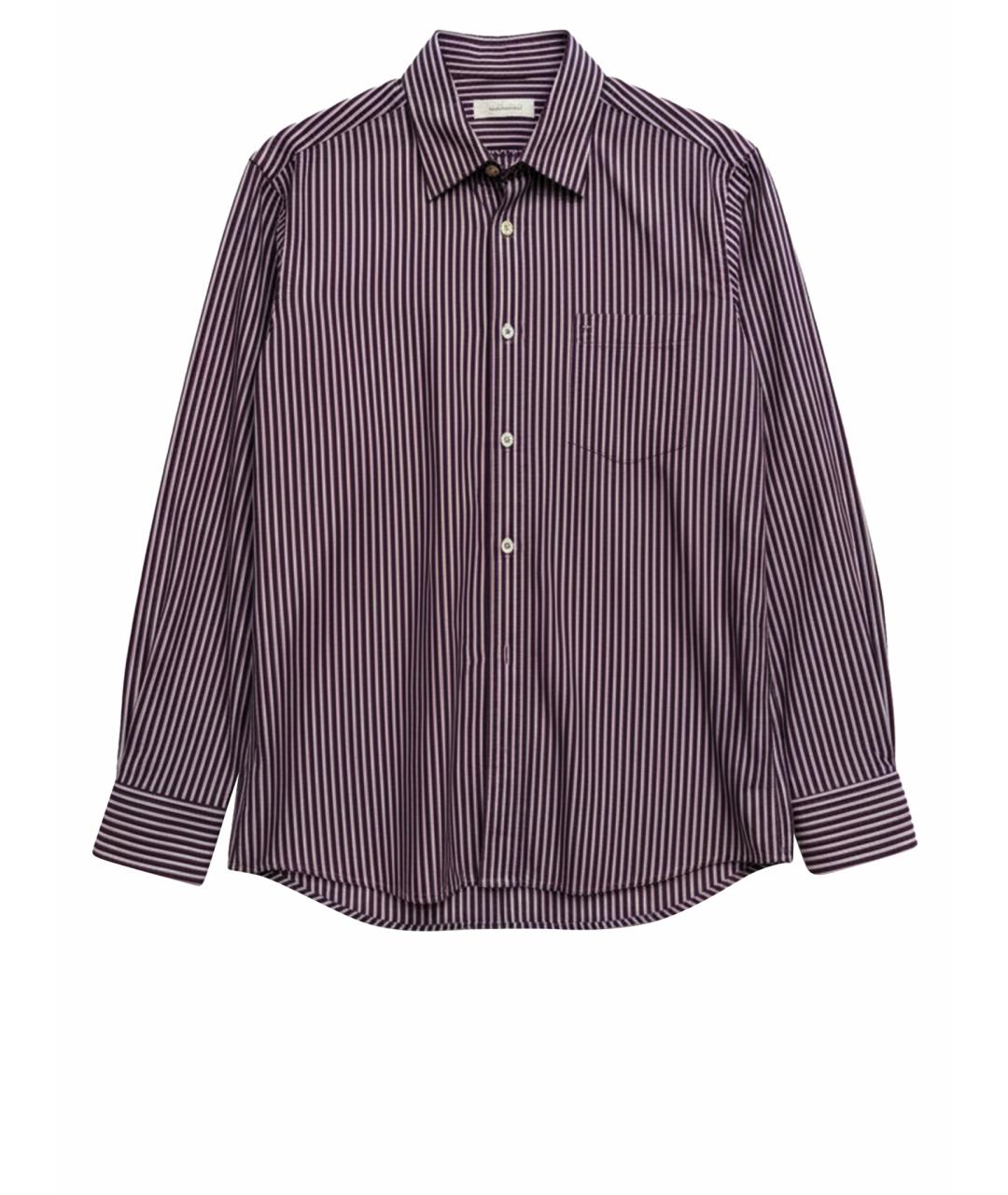 ERMENEGILDO ZEGNA XXX Бордовая хлопковая классическая рубашка, фото 1