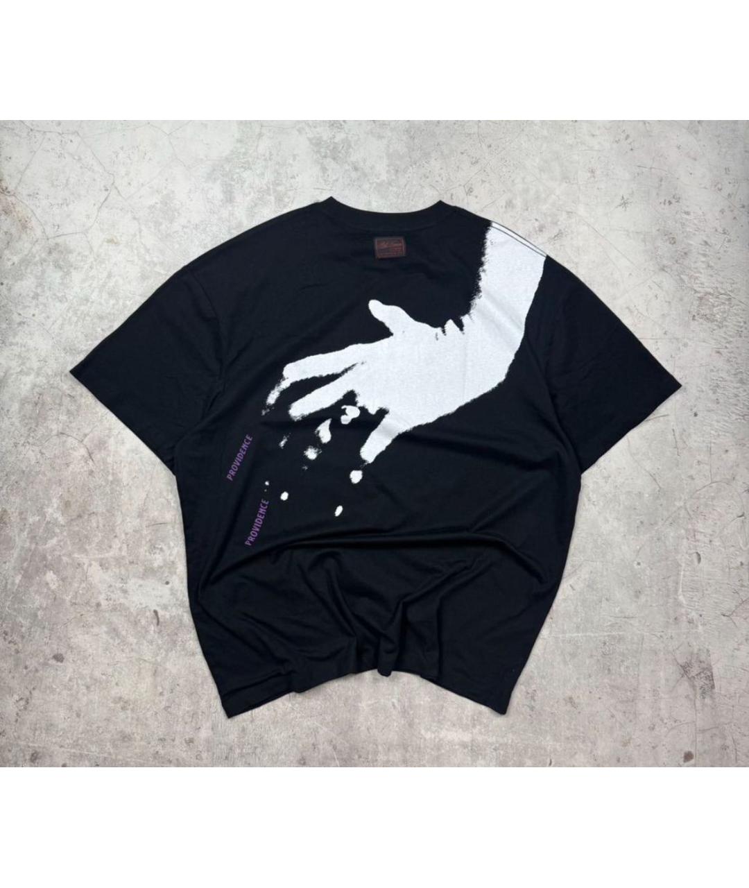 RAF SIMONS Черная хлопковая футболка, фото 4