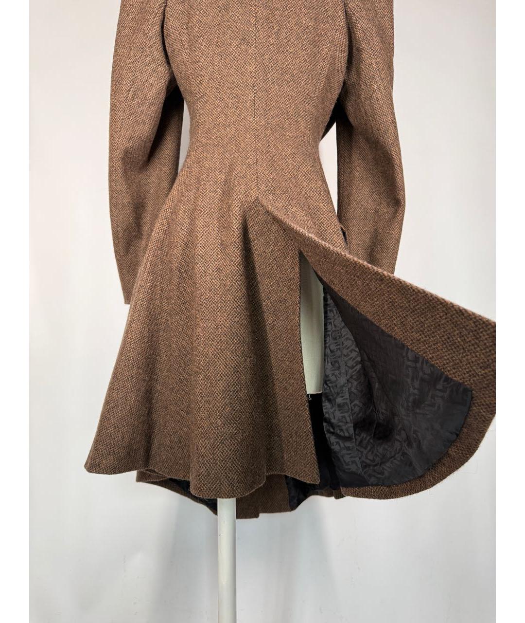 VIVIENNE WESTWOOD Коричневое шерстяное пальто, фото 6