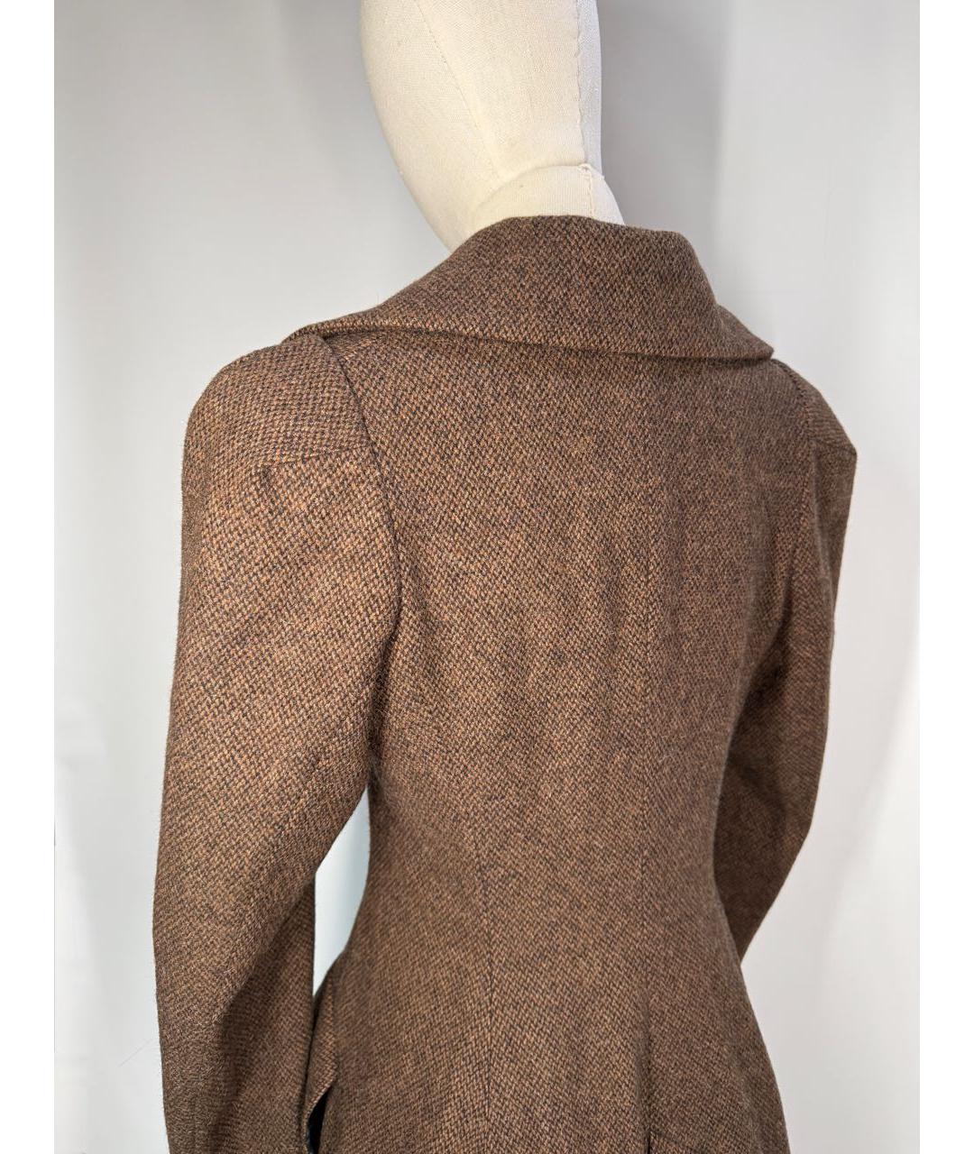 VIVIENNE WESTWOOD Коричневое шерстяное пальто, фото 7