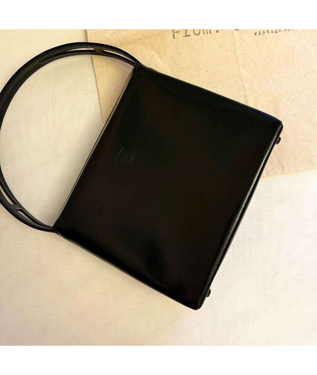 GIVENCHY Черная кожаная сумка с короткими ручками, фото 3