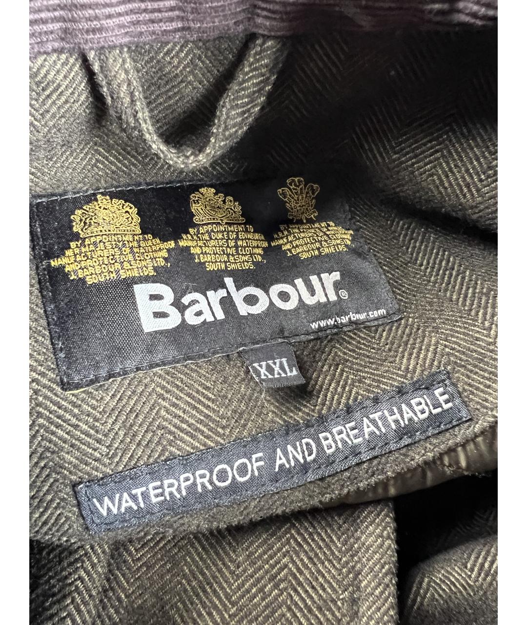 BARBOUR Коричневая твидовая парка, фото 7