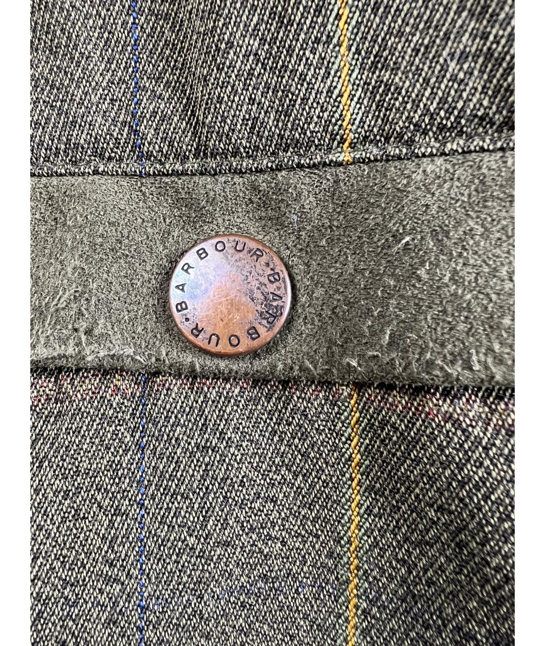 BARBOUR Хаки шерстяная куртка, фото 3