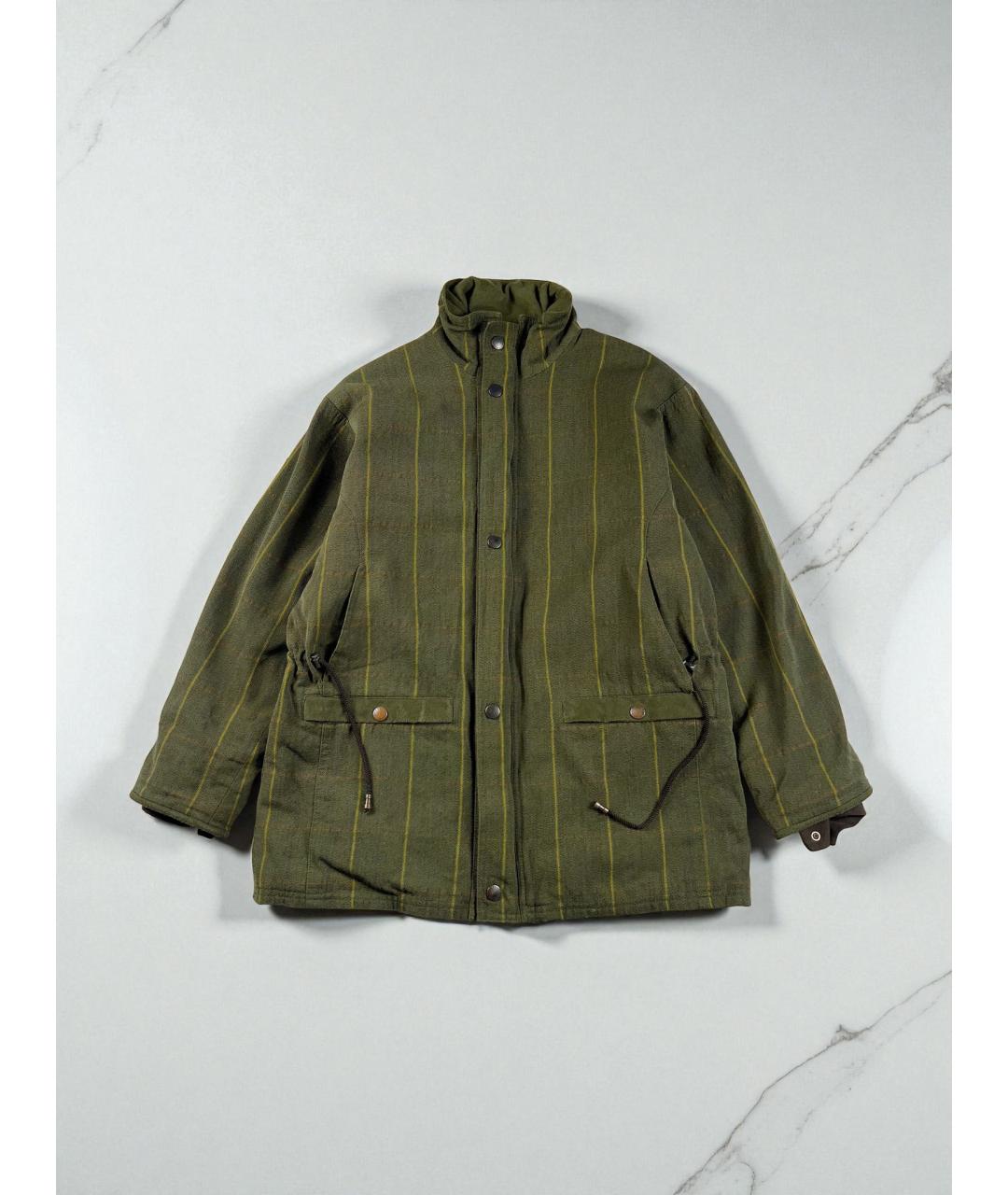 BARBOUR Хаки шерстяная куртка, фото 7