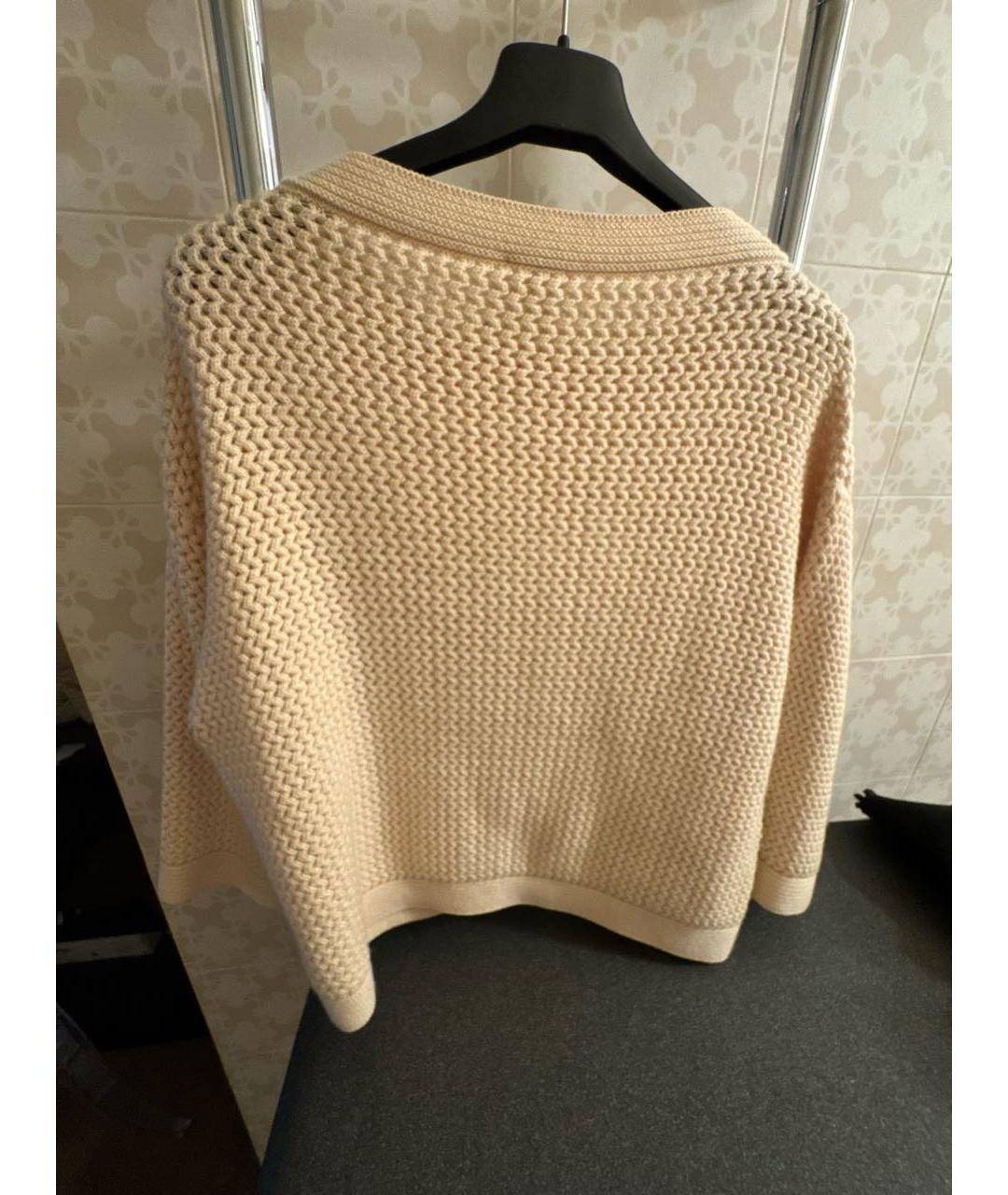 CHANEL Бежевый кашемировый джемпер / свитер, фото 3