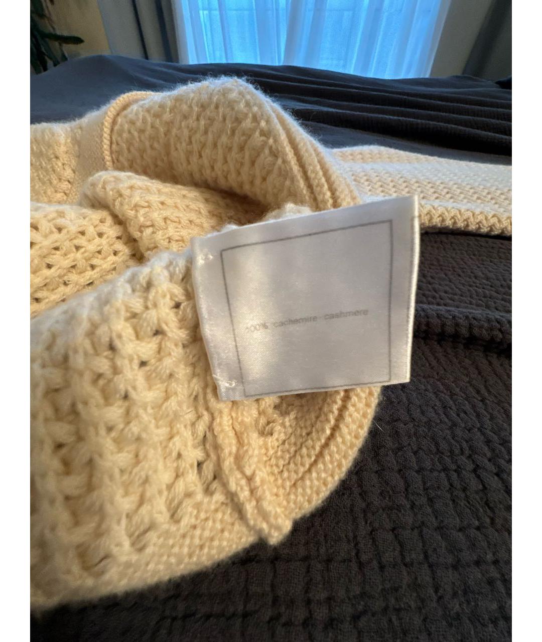 CHANEL Бежевый кашемировый джемпер / свитер, фото 8