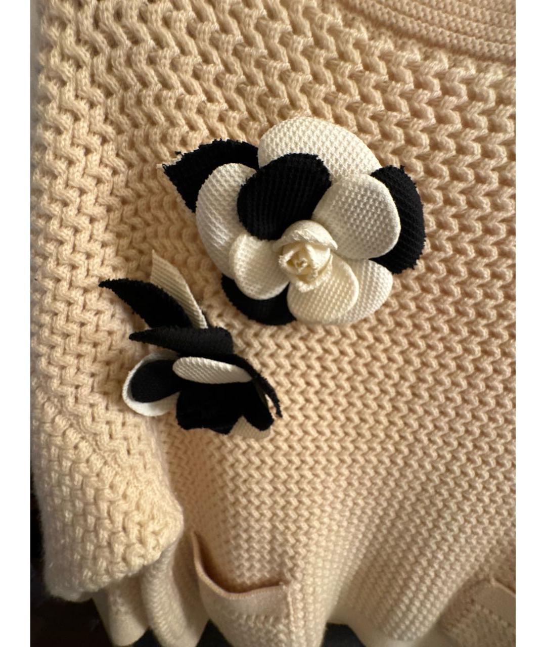 CHANEL Бежевый кашемировый джемпер / свитер, фото 4