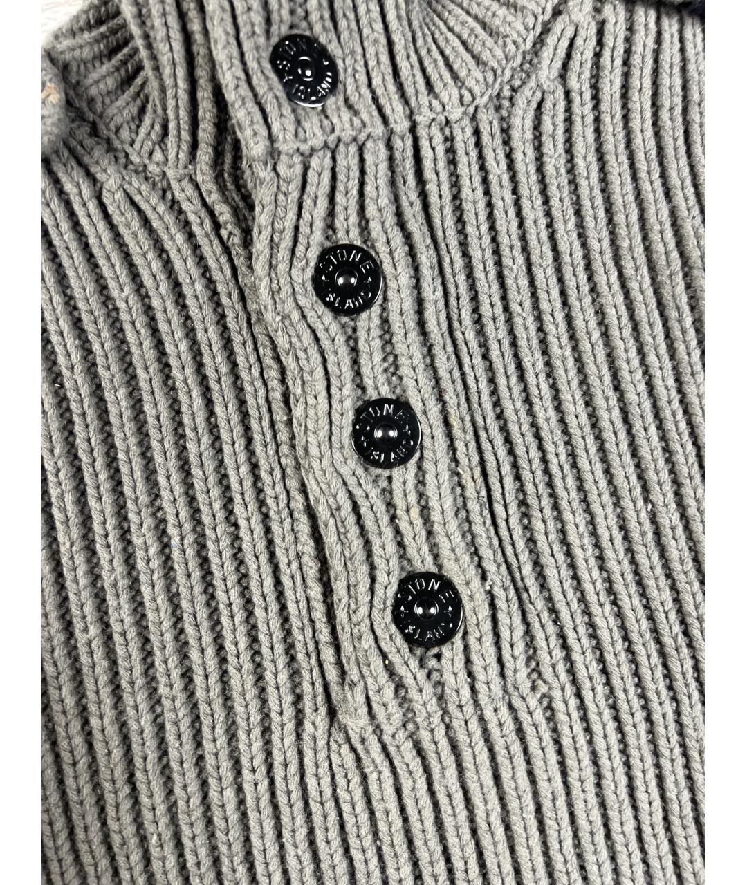 STONE ISLAND Серый шерстяной джемпер / свитер, фото 3