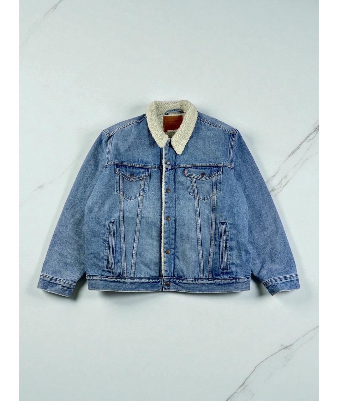 LEVI'S Голубая хлопковая куртка, фото 6